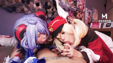 【麻豆传媒】mxb-0005 原神淫动 双飞幻想 温芮欣、姚宛儿